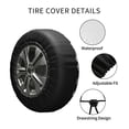 thumbnail image 4 of Kdxio Soccer for Tire Cover Wheel Protectors Tyre Covers Weatherproof Wheel Covers Universal Fit for Trailer Rv SUV Truck Camper Travel Trailers 17 inch, 4 of 8
