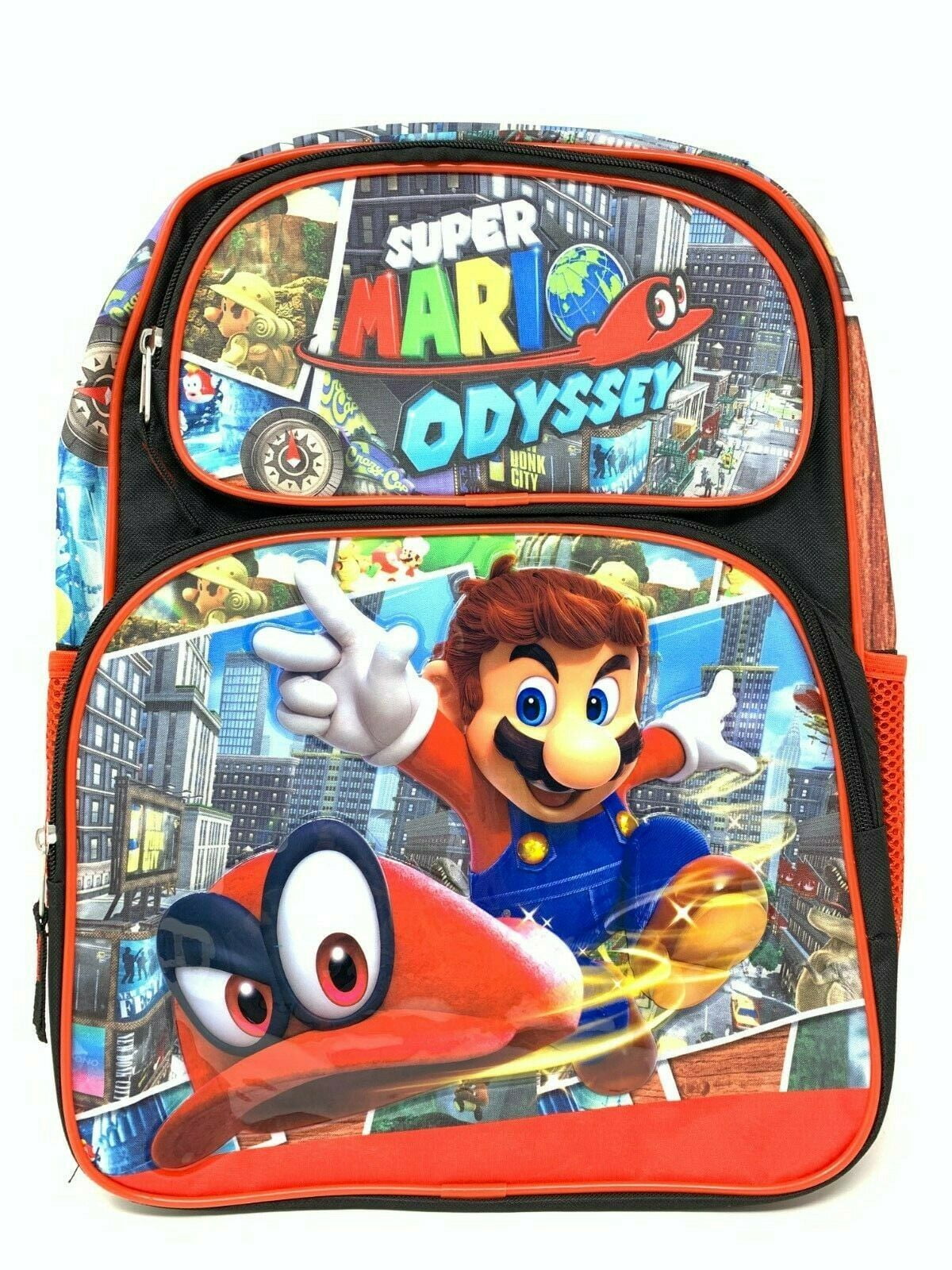 Super Mario 16/" Large School Backpack Boy/'s Book Bag