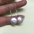 thumbnail image 4 of EOEMY New Fashion 12-13mm Aaa+ Natural South Sea Baroque Pearl Earrings Silver, 4 of 4