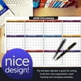 thumbnail image 2 of 2026 Full Desk Calendar - 11" x 17" Large Size 12 Month Planner - 2 Sided Vertical/Horizontal Reversible - Printed on Thick and Durable 80lb Cover (216 GSM) Cardstock - Easy to Write On - 2 Per Pack, 2 of 7