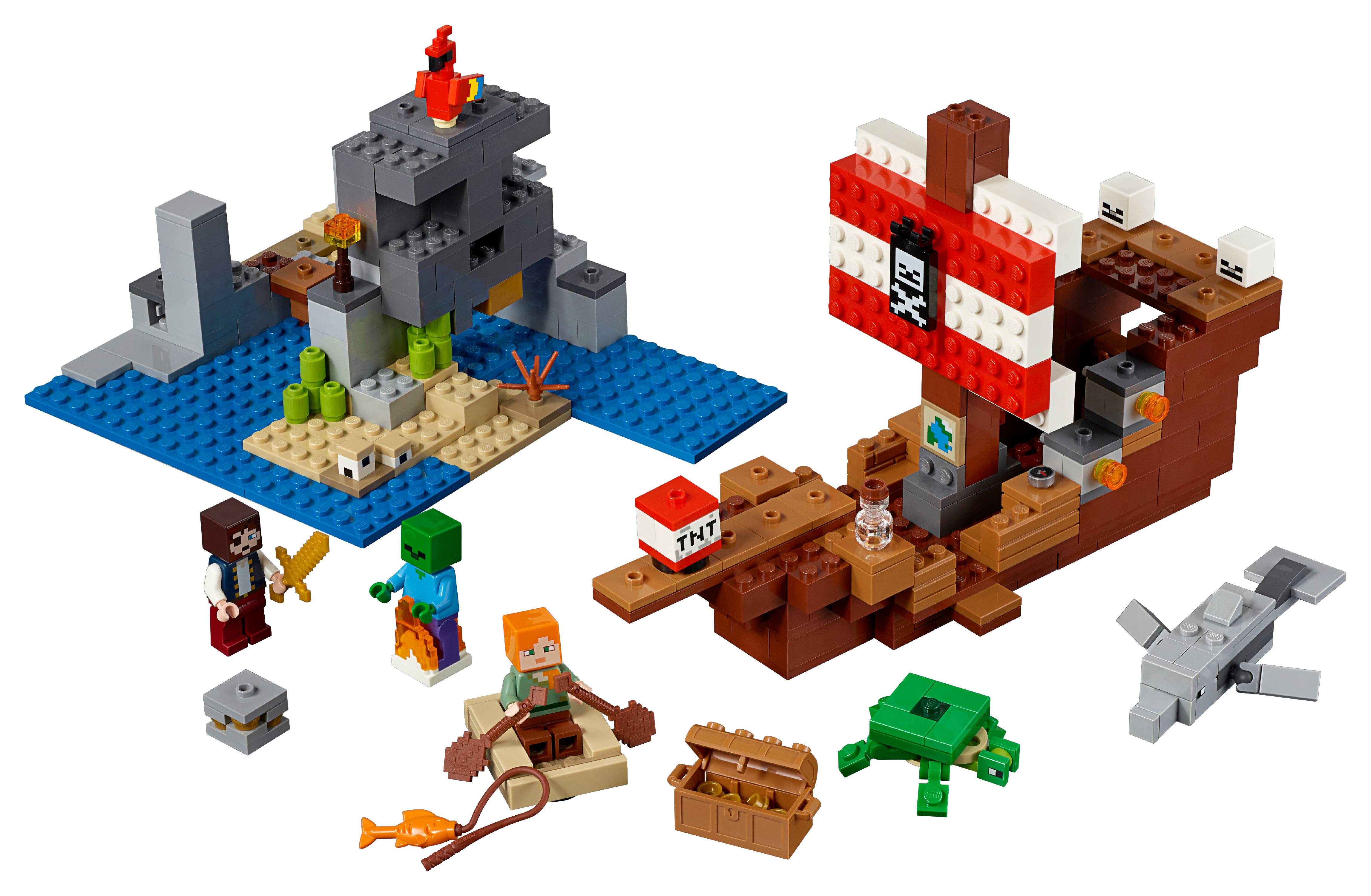Lego Minecraft The Pirate Ship Adventure 21152 Pirate Ship Toy
