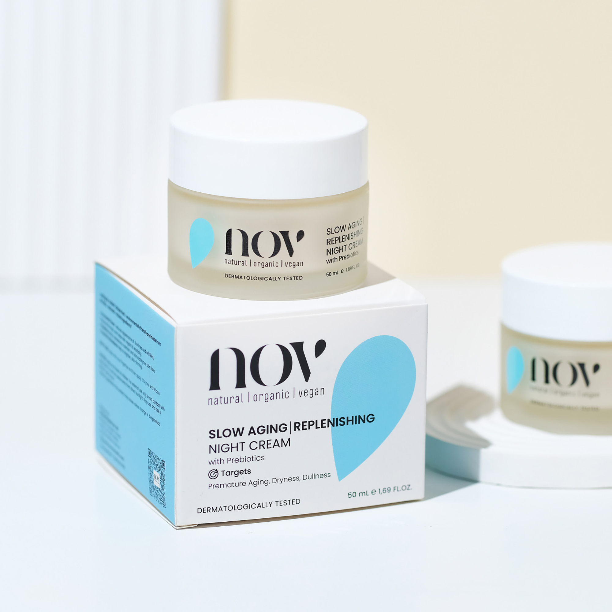 NOV Slow Aging Repleshing Night Cream, Face Cream, 1.69 oz