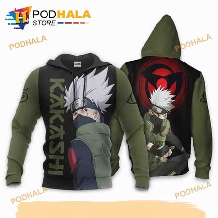 Hatake Kakashi Sharingan Eyes Anime Manga 3D Hoodie, Christmas Gifts