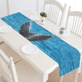 thumbnail image 3 of MKHERT free whale in the ocean Table Runner for Wedding Party Banquet Decoration 14x72 inch, 3 of 3