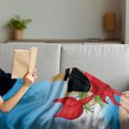 thumbnail image 3 of Crabs Soft Flannel Fleece Throw Blanket, Cool Crustacean with Black Sunglasses and a Hat Summer Vacation on Tropical Island, Cozy Plush for Indoor and Outdoor Use, 50" x 70", Multicolor, by Ambesonne, 3 of 5