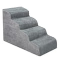 thumbnail image 2 of Escaleras para perros rampa para mascotas no deslizan rampa para perros para cama pasos de perro 4 niveles escaleras de atrenamiento extra lavables e lavables, 2 of 7