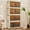 White 25x14x51in, variant on Foldable Wardrobe 24.4 x 13.8 x 38.2in, Plastic Folding Chest of Drawers with Magnetic Doors, Sturdy Multi-Purpose Cabinet for Children's Clothes, Storage of Toys