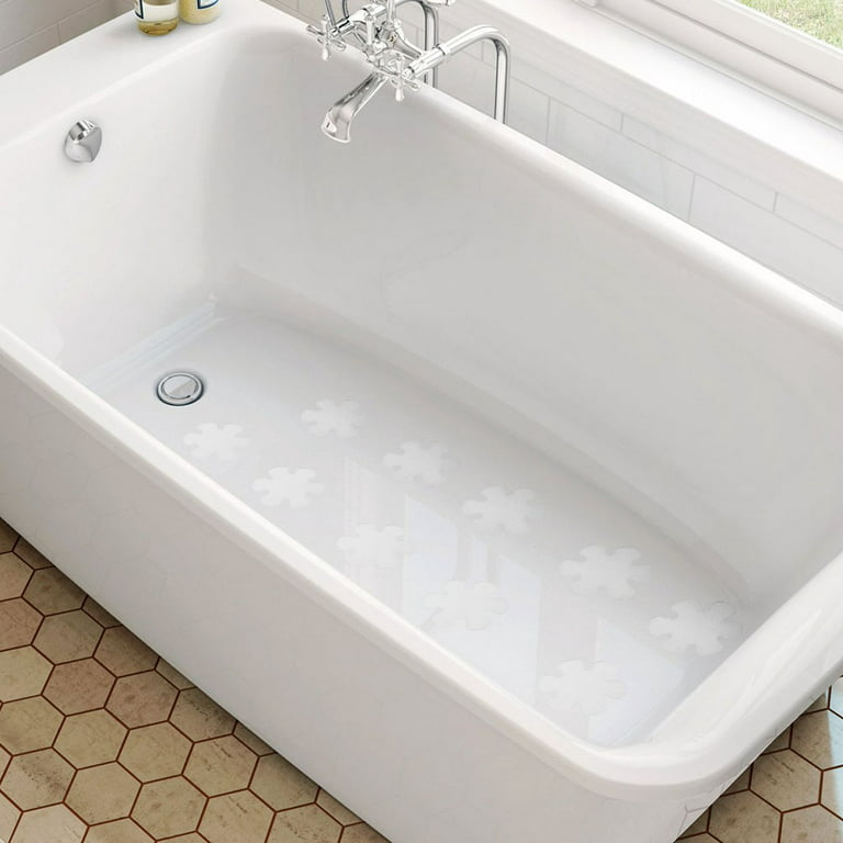 20pcs Flower Non-slip Bathtub Mat Stickers Mold Mildew Resistant Shower  Pads