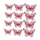 thumbnail image 3 of Paquete de 12 pegatinas de pared 3D de mariposa hueca para decoración de pared, impermeables, 3 tamaños para accesorios de decoración de boda Rojo, 3 of 9
