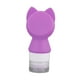 thumbnail image 3 of Tubo Cosmético de Silicona Botella de Almacenamiento Vacía Rellenable A Prueba de Comprimible para Loción Jabón Violeta, 3 of 7