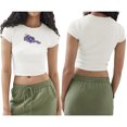 thumbnail image 2 of Gupgi Crop Tops pour Femmes Manches Courtes Col Rond Imprimé Fruits T-Shirts Bébé Fille Ado Été Tendance Ajusté, 2 of 8