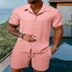 thumbnail image 5 of Conjunto de camiseta y pantalones cortos de verano para hombre, ropa deportiva multicolor de 2 piezas, camiseta y pantalones cortos, 5 of 5