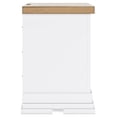 thumbnail image 6 of Signature Design by Ashley Ashbryn Three Drawer Farmhouse Style Nightstand – White & Natural Brown, USB Charging, Spacious Storage, Dovetail Drawers, 6 of 8