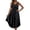 Black, variant on V Neck Ice Silk Dress For Imitation Silk Loungewear Lightweight Night Shirt Women
