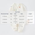 thumbnail image 3 of Bovxnpu Newborn Bodysuits Baby Wrap Romper Long Sleeve Snap Closure Cotton Bodysuit Infant Outfits, 3 of 7