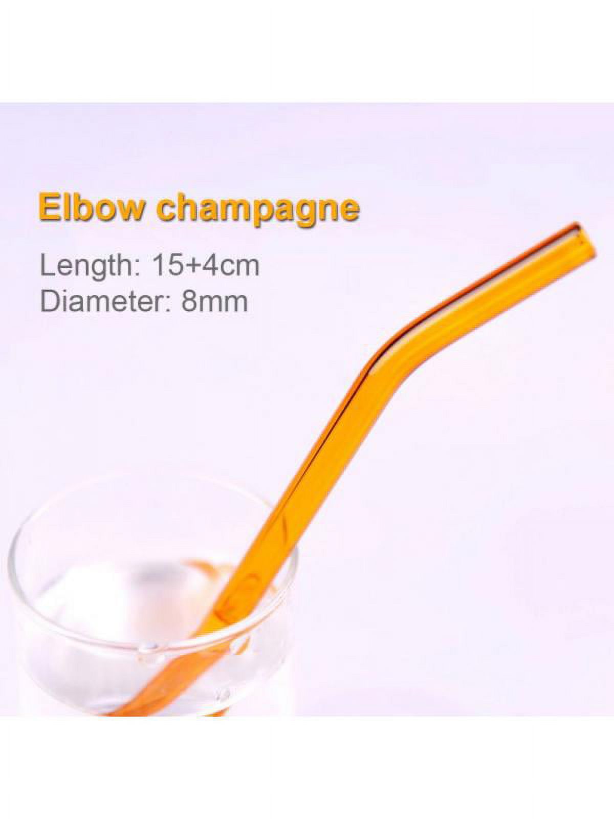 1PC Butterfly Glass Straws Set Reusable Clear Straws For Smoothies