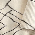 thumbnail image 6 of Everloom Angelo Luca Abstract Geometric Ribbed Area Rug, Ivory/Black, 5'2"x7'2", 6 of 9