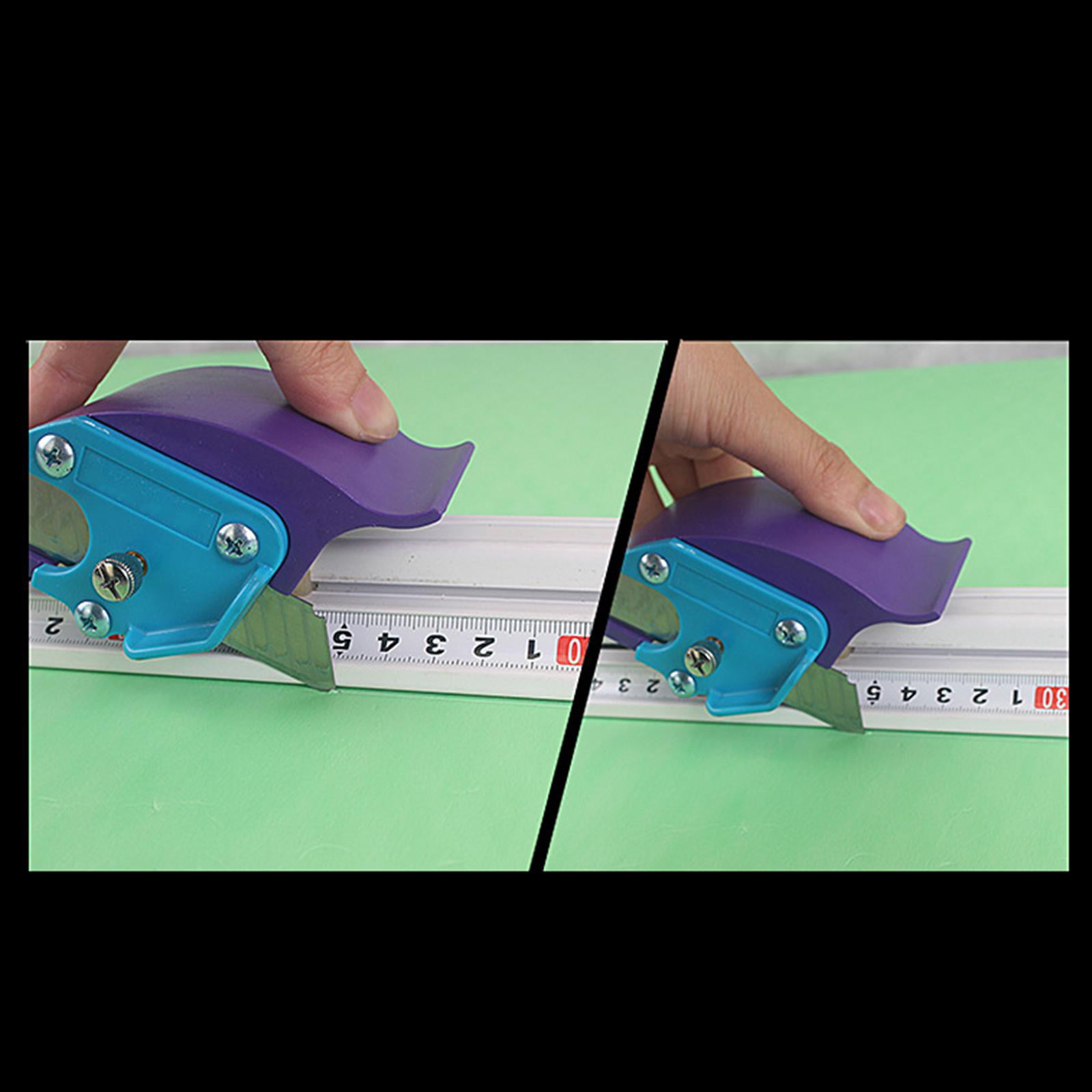 Sliding KT Board Trimmer Cutting Ruler Slide PVC Board Protective Ruler  Cutter