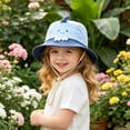 thumbnail image 7 of KPOPLK Unisex Baby Sun Hat UPF 50+ UV Ray Sun Protection Infant Toddler Bucket Hats for Boys Girls Age 1-3 Years, 7 of 7