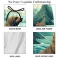 thumbnail image 4 of luoweisi Men's Beach Shorts Quick Dry Swim Trunks with Mesh Lining Sea Lion 2XL, 4 of 5