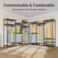 thumbnail image 3 of VIPEK V5i Medium Garment Rack Bedroom Armoires Freestanding Closet Organizer, Portable Wardrobe Closet Heavy Duty Clothing Rack, Black, 3 of 8