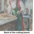 thumbnail image 5 of Cookies with Santa Claus Glass Cutting Board Large 12 in x 15 in, 5 of 5