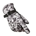 thumbnail image 5 of Grofry 1 Pair Winter Camouflage Cycling Gloves Warm Windproof Waterproof Adjustable Cold Weather Men Women Full Finger Outdoor Motorcycle Snow Skiing Gloves, 5 of 8