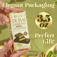 thumbnail image 2 of Ceres Gourmet Dubai Dark Chocolate Kunafa Pistachio Bar 3-Pack | Crispy Knafeh Pistachio Gift Set | 3 x 3.5oz (100g) | Perfectly Portioned | Shipped with Ice Packs, 2 of 8