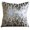 Paloma Green, variant on Custom Pillow Case, Paloma Green Pillow Shams, Leaf Design Tropical Theme Pillow Shams, 24x24 inch (60x60 cm) Pillow Shams, Square Burnout Velvet Shams, Pillow - Paloma Gray Leaves