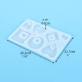 thumbnail image 4 of Techinal Jewelry Casting Molds Round Heart Square Pendant Resin Molds with Hanging Hole, 4 of 8