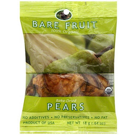 Healthy Snacks Bare Fruit Pears, 0.63 oz (Pack of 12)