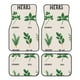 thumbnail image 1 of Fotbe Herbs Juego de 4 Tapetes para Auto con Estampado – Alfombrillas de Goma Reforzada, Diseño Antideslizante, Protección para Todo el Año – Vehículos, Autos, Camionetas y SUVs, 1 of 7
