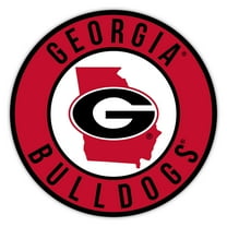 Georgia Bulldogs 12" State Circle Sign