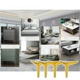 thumbnail image 4 of 4Pcs Sofa Couch Legs Modern Styles Triangular Dresser Leg Replacement Metal Furniture Legs for Cabinet Cupboard Sofa, 4 of 19