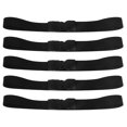 thumbnail image 1 of KAKOWELY 5Pcs Trash Can Elastic Bands Black Elastic Fabric Plastic Prevent Slipping for Office Use, 1 of 8