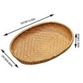 thumbnail image 2 of Bamboo Baskets for Food,Handmade Serving Tray Bread Basket Decorative Woven Trays for Coffee Table Bamboo Home Decor Breakfast Trays 12.6*9.84*2.36Inch, 2 of 8