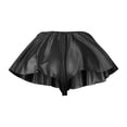 thumbnail image 5 of Mini Short Skirts for Women, Summer A-Line High Waisted Shiny Solid Color Skorts Party Skirt Long Flowy Skirt Black M, 5 of 6