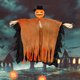 thumbnail image 3 of Decoración de Halloween con cabeza de calabaza colgante con pajarita y sombrero de copa para exterior e interior (45 x 50 cm, naranja/gris), 3 of 3