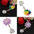 thumbnail image 1 of 2 Piezas Reloj de Enfermera Reloj de Enfermera con Clip Reloj de Enfermera Hermoso Floral, Movimiento de Fernando Lindo reloj de bolsillo de enfermera, 1 of 8