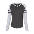 thumbnail image 2 of LAT - Women's Fine Jersey Mash Up Long Sleeve T-Shirt - 3534, 2 of 3