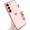 Pink, variant on Samsung Galaxy A15 5G Case, Cute Love Heart Plating Edge Shockproof Bumper
