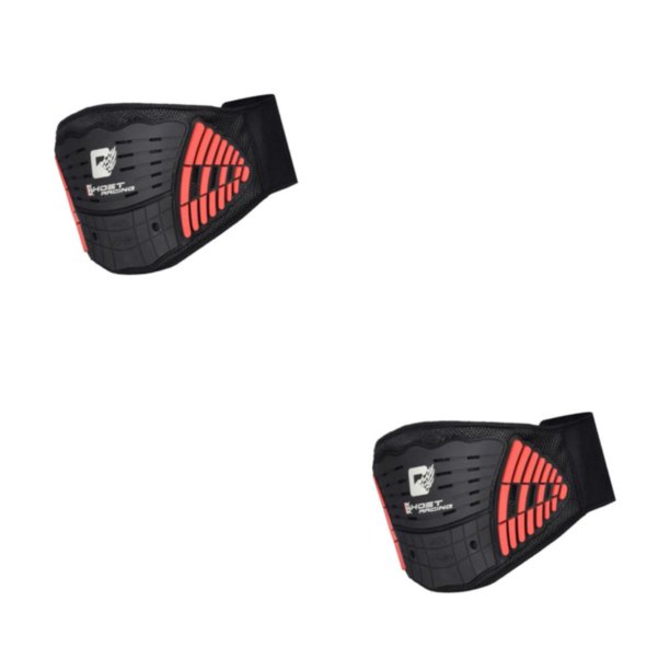 Equipo Protector de Cintura Yuarrent Cinturón de Riñón de Motocross Rojo 2Conjunto