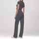 thumbnail image 5 of Conjunto de 2 piezas para mujer: top corto de manga corta y pantalones rectos, estilo deportivo informal, tallas reales para primavera/verano, 5 of 6