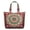 Mandala, variant on Large Capacity Travel Tote Bag Featuring Pizza Foodie Prints Lightweight Weekender Bag with Cartoon Fun Pizza Party Designs, Perfect for Gifts Weekend Getaways