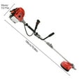 thumbnail image 7 of WETS Strong Powerful Full Functioning Guard Accessories Hedge Trimmer 52cc 2-Stroke Gas Straight Shaft String Backpack Grass Trimmer,Red, 7 of 7