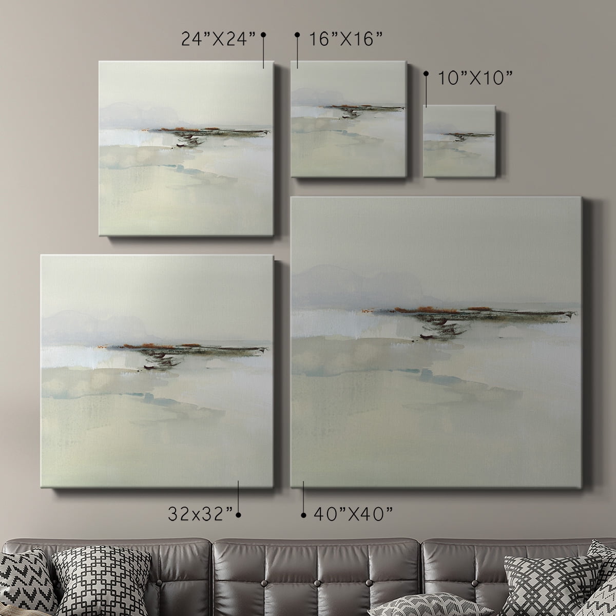 Wexford Home Atmospheric Edge I-Premium Gallery Wrapped Canvas, 10" x 10" - Ready to Hang