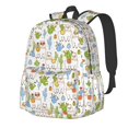 thumbnail image 1 of Disketp Cactus Plants Mochila Escolar de Gran Capacidad y Peso Ligero, Mochila de Viaje Ideal para Escuela, Trabajo y Uso Diario, Cómoda y con Estilo, 1 of 8