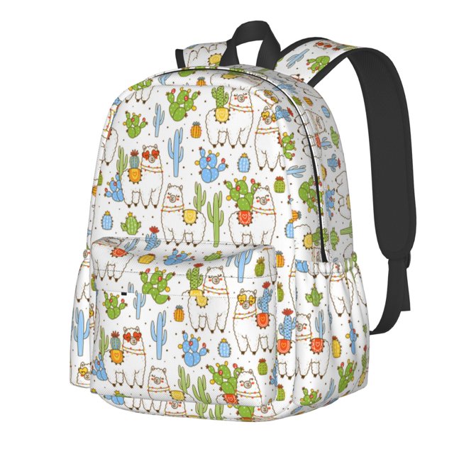 Disketp Cactus Plants Mochila Escolar de Gran Capacidad y Peso Ligero, Mochila de Viaje Ideal para Escuela, Trabajo y Uso Diario, Cómoda y con Estilo