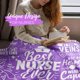 thumbnail image 2 of LHSHID Nurse Week Gifts for Women Purple Throw for Nurses Thank You Appreciation Blanket for The Best Nurse Practitioner Ever 30x40in, 2 of 6