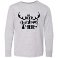 thumbnail image 3 of Inktastic Oh Deer, Christmas is Here Long Sleeve Youth T-Shirt, 3 of 5